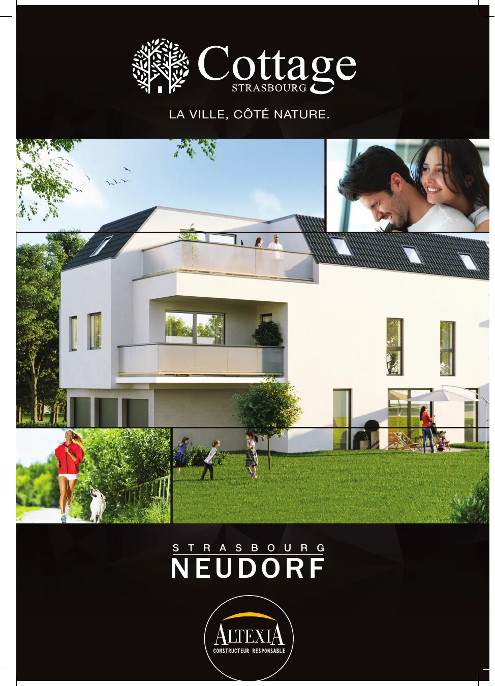 Couverture de la plaquette Cottage, programme immobilier Altexia à Strasbourg.