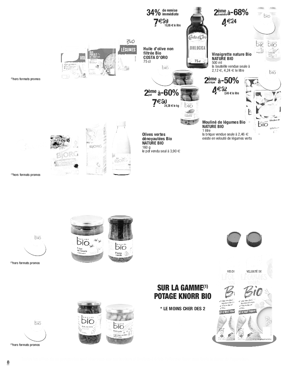 Séparation noir extraite de la page 8 du catalogue Cora