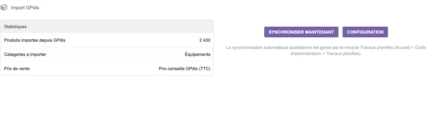 Dolibarr · import fournisseur : Préparer l’entrée d’un catalogue